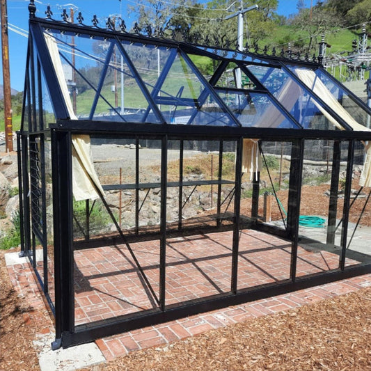 Janssens | 8x15x8 ft Junior Victorian J-VIC 25 Glass Greenhouse Kit With 4mm Tempered Glass Glazing - J-VIC-25