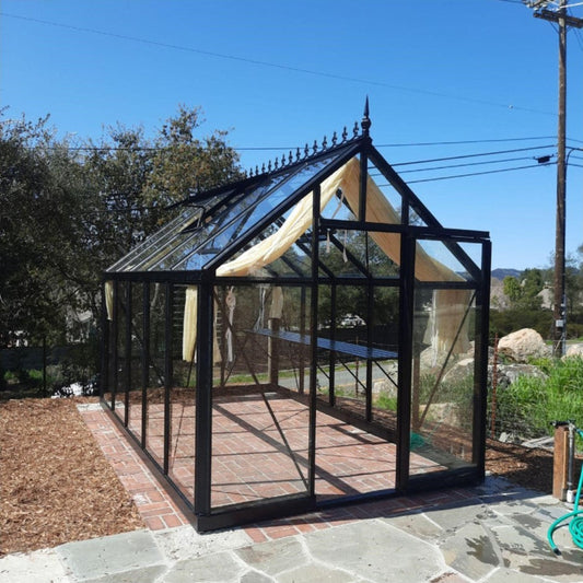 Janssens | 8x15x8 ft Junior Victorian J-VIC 25 Glass Greenhouse Kit With 4mm Tempered Glass Glazing - J-VIC-25