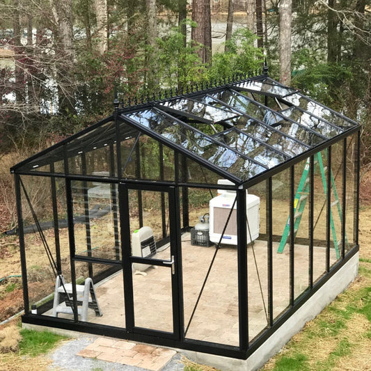 Janssens 10x15 Royal Victorian VI 34 Greenhouse Kit – VI-34-GLASS-BLACK
