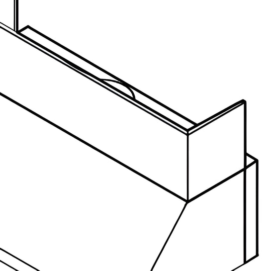 Elica - CAPRI - Elica Pro - SPACER  3" deep x 18" Tall x 48" Wide - Spacer - KIT0153305