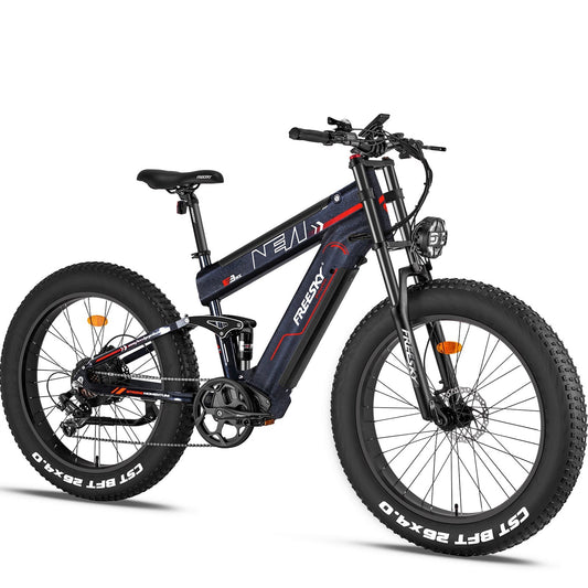 FREESKY Alaska Pro M-520 Fat Tire E-Bike - M520-BLACK
