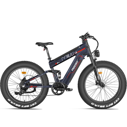 FREESKY Alaska Pro M-520 Fat Tire E-Bike - M520-BLACK
