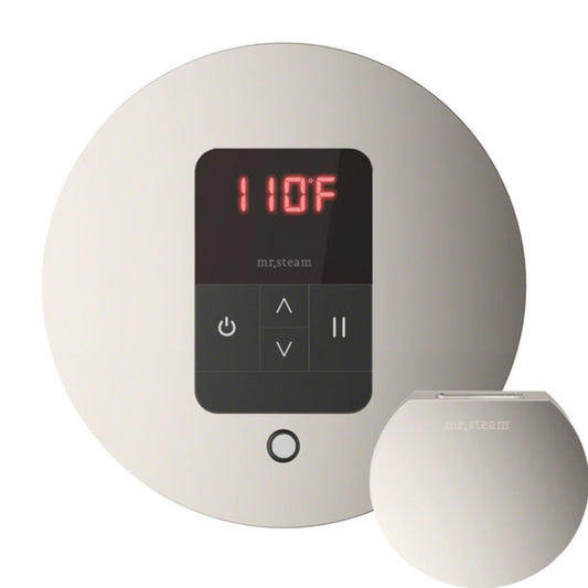 Mr. Steam- iTempo Round Steam Shower Control - Polished Nickel - MSITEMPORD-PN