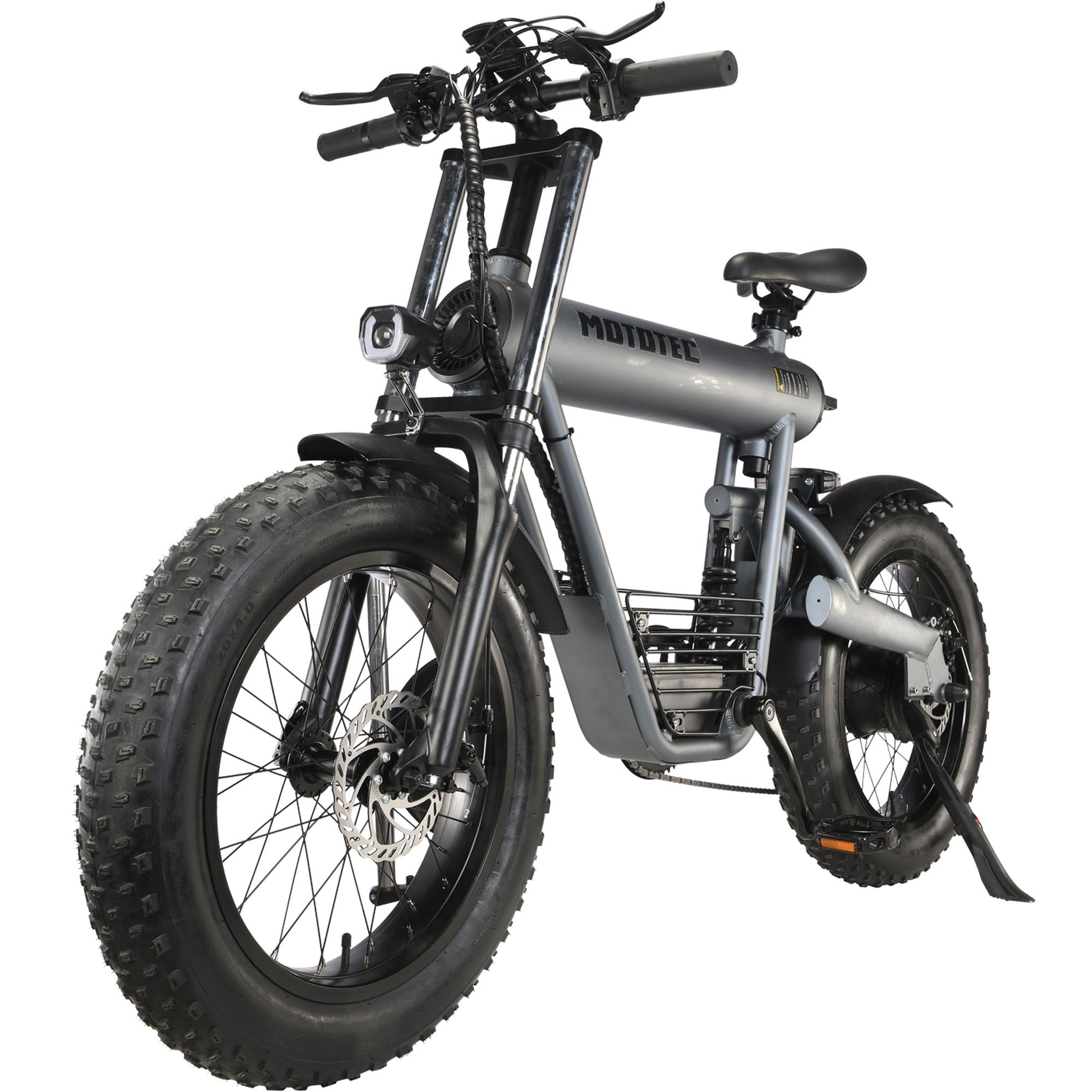 MotoTec Roadster 48V/15Ah 500W Fat Tire Electric Bike MT-Roadster-48v-500w