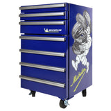 Michelin Tool Chest Fridge, Licensed Michelin Graphics, Blue - MTCF50