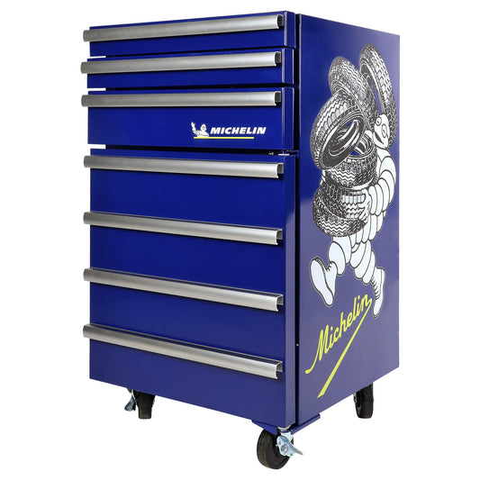 Michelin Tool Chest Fridge, Licensed Michelin Graphics, Blue - MTCF50
