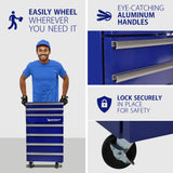 Michelin Tool Chest Fridge, Licensed Michelin Graphics, Blue - MTCF50