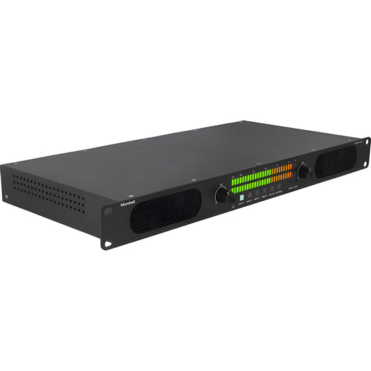 Marshall Electronics AR-AM4-BG-2 Rackmount Multichannel Analog Audio Monitor System (1 RU) -ARAM4BG2