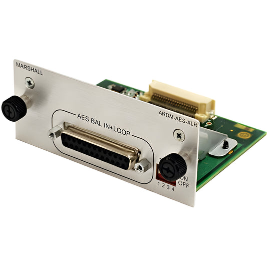 Marshall Electronics ARDM-AES-XLR Input Module for AR-DM2-L Audio Monitor - ARDMAESXLR