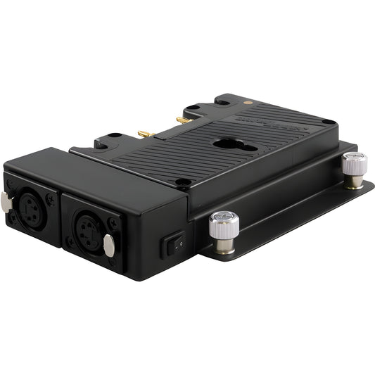 Marshall Electronics VBATAB VESA Mount with Dual XLR Outputs (Gold Mount) - VBATAB
