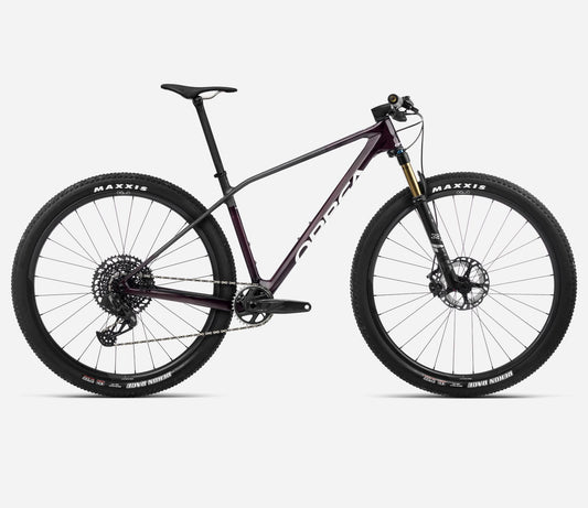 Orbea  2023 Alma M-PRO Carbon Hardtail XC Mountain Bike, XL, Wine Red Carbon View (Gloss) - Carbon Raw (Matt) - GX Eagle AXS - 210000059019