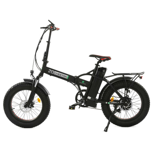 iDeal Ecotric 48V Fat Tire Portable and Folding Electric Bike with color LCD display - NS-NFAT20850C-G+SH-HHJ850-G