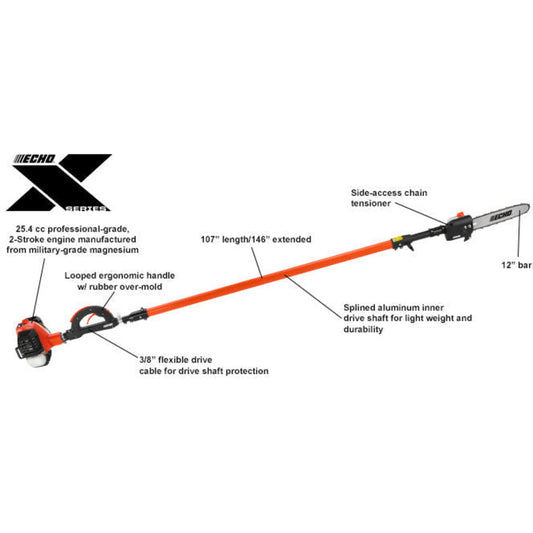 Echo X Series Power Pruner - Telescoping - PPT-2620