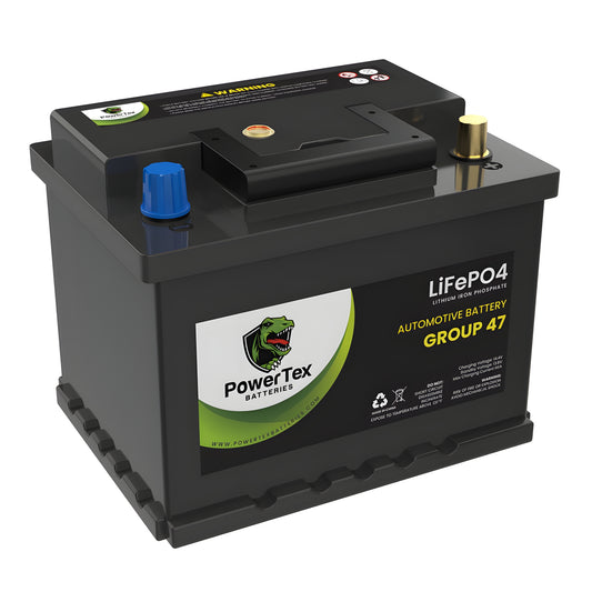 PowerTex2021 Volkswagen Golf L4 1.4LReplacement Car Battery BCI Group 47 Lithium LiFePO4 Automotive Powertex Battery - PTLG47-084