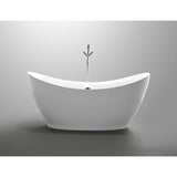 Anzzi Reginald Series 5.67 ft. Freestanding Bathtub in White FT-AZ091 - FT-AZ091