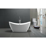 Anzzi Reginald Series 5.67 ft. Freestanding Bathtub in White FT-AZ091 - FT-AZ091
