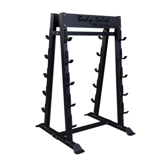 iDeal Body Solid Fixed Barbell, Fixed Curl Bar Rack - SBBR100