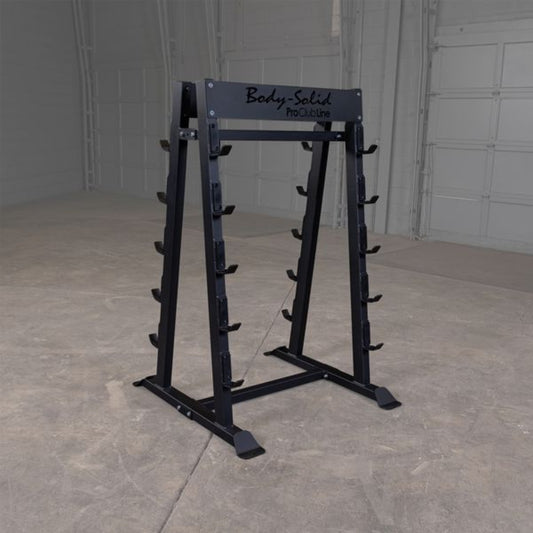 iDeal Body Solid Fixed Barbell, Fixed Curl Bar Rack - SBBR100