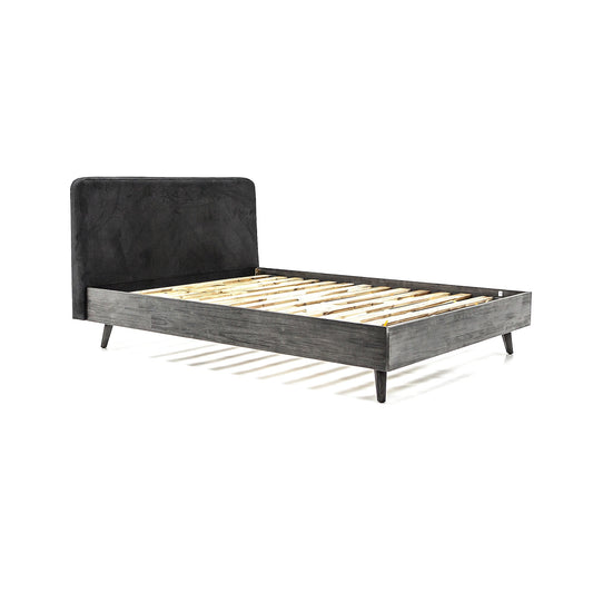 iDeal Mohave Acacia Wood 4-Piece Bedroom Set with Elegant Upholstered Bed and Spacious Storage Solutions - SETMVBDQN4A