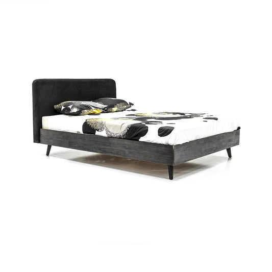 iDeal Mohave Acacia Wood 4-Piece Bedroom Set with Elegant Upholstered Bed and Spacious Storage Solutions - SETMVBDQN4A