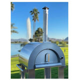 KOKOMO 32” Wood Fired Stainless Steel Pizza Oven - KO-PIZZAOVEN