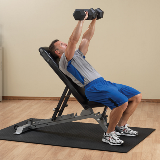 iDeal Body Solid ProClub Line Flat, Incline Bench, Silver - SFID325