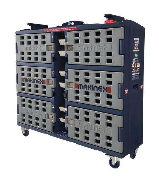 Makinex Mobile Charge Pod - PowerGen USA - MCP-6-SS-US