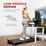 iDeal Sunny Health & Fitness Pacer 2 in 1 Auto Incline Under Desk Walking/Running Smart Treadmill - SF-T722076