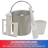 Total Chef 2-in-1 Automatic Ice Cream and Yogurt Make Silver - TCICM15C
