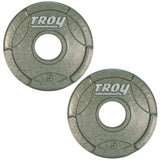 TROY GO Machined Olympic Grip Plate Gray - GO_255lb_Set