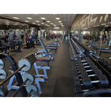 TROY-Style Black Dumbbell Straight Handle & Rubber Endcaps - PFD-R Pro