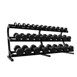 TROY TSD-R  12-Sided Rubber Encased Dumbbells - (2) TSD-003R