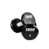 Troy TSD-U 12-Sided Urethane Encased Dumbbell Sets (Sold in 5lb Increments) - TSD-005-025U