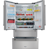 Thor Kitchen Appliance Package - 48 in. Gas Range, Range Hood, Refrigerator, Dishwasher, Wine Cooler, Microwave - AP-LRG4807U-8