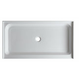 Anzzi Tier 32 x 60  in. Single Threshold Shower Base in White SB-AZ03CD - SB-AZ03CD