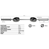 Troy Supra 47" Olympic Curl Bar - SBCB-47