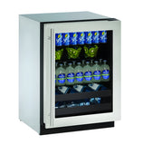 U-Line - 24" 2000 Series Beverage Center - 2224BEV - U-2224BEVS-00B