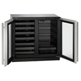 U-Line - 36" 3000 Series Beverage Center - U-3036BVWC - U-3036BVWCINT-00B