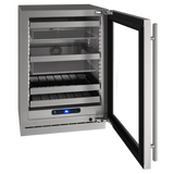 U-Line - 24" 5 Class Slide & Secure™ Dual-Zone Beverage Center - HBD524 - UHBD524-SG41A
