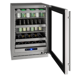 U-Line - 24" 5 Class Slide & Secure™ Dual-Zone Beverage Center - HBD524 - UHBD524-SG41A