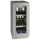 U-Line - 15" 5 Class Slide & Secure™ Refrigerator - HRE515 - UHRE515-SS01A