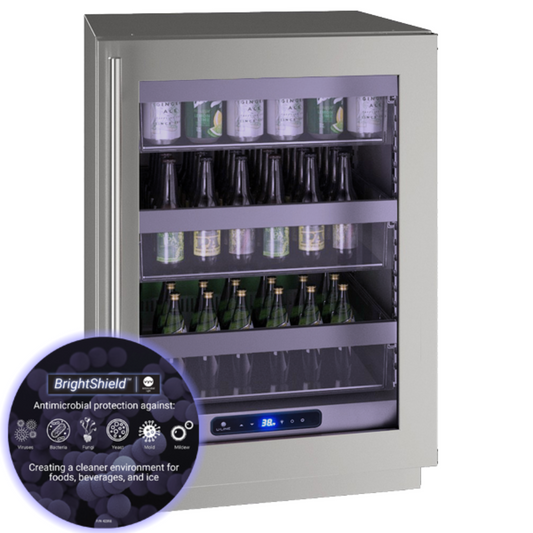 U-Line - 24" 5 Class Slide & Secure Refrigerator - HRE524 - UHRE524-SG81A