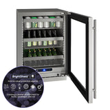 U-Line - 24" 5 Class Slide & Secure™ Refrigerator - HRE524 - UHWC524-SG01A