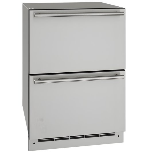 U-Line - 24" Refrigerator Drawers - 115 V - ODR124 - UODR124-SS61A