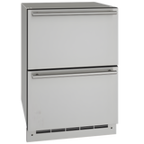 U-Line - 24" Refrigerator Drawers - 115 V - ODR124 - UODR124-SS61A