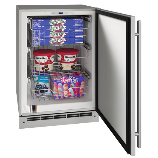 U-Line - 24" Outdoor Convertible Freezer - OFZ124 -0 UOFZ124-SS01B
