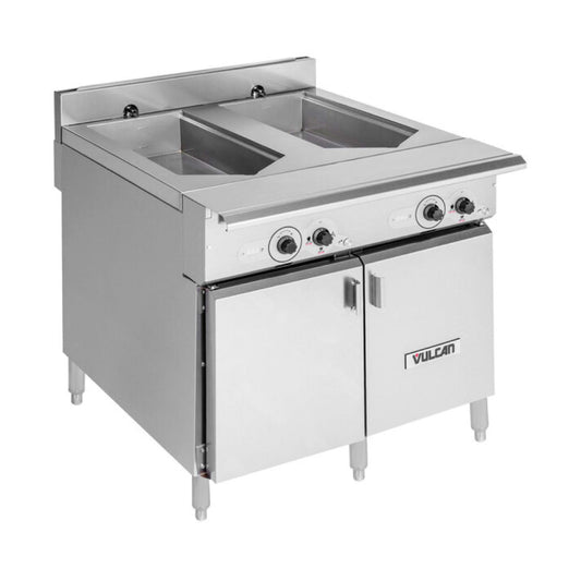 Vulcan VCS36D Double Tank 36" Versatile Chef Station / Multifunctional Cooker - 208/240V - VCS36D