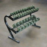 USA Sports by Troy  Iron Hex Dumbbell Set with Rack - VERTPAC-IHD50