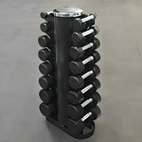 Troy 12-Sided Dumbbells with Vertical Rack - VERTPAC-TSDR25