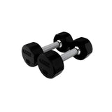 Troy 12-Sided 3-50lb Dumbbells with Rack - VERTPAC-TSDR50G